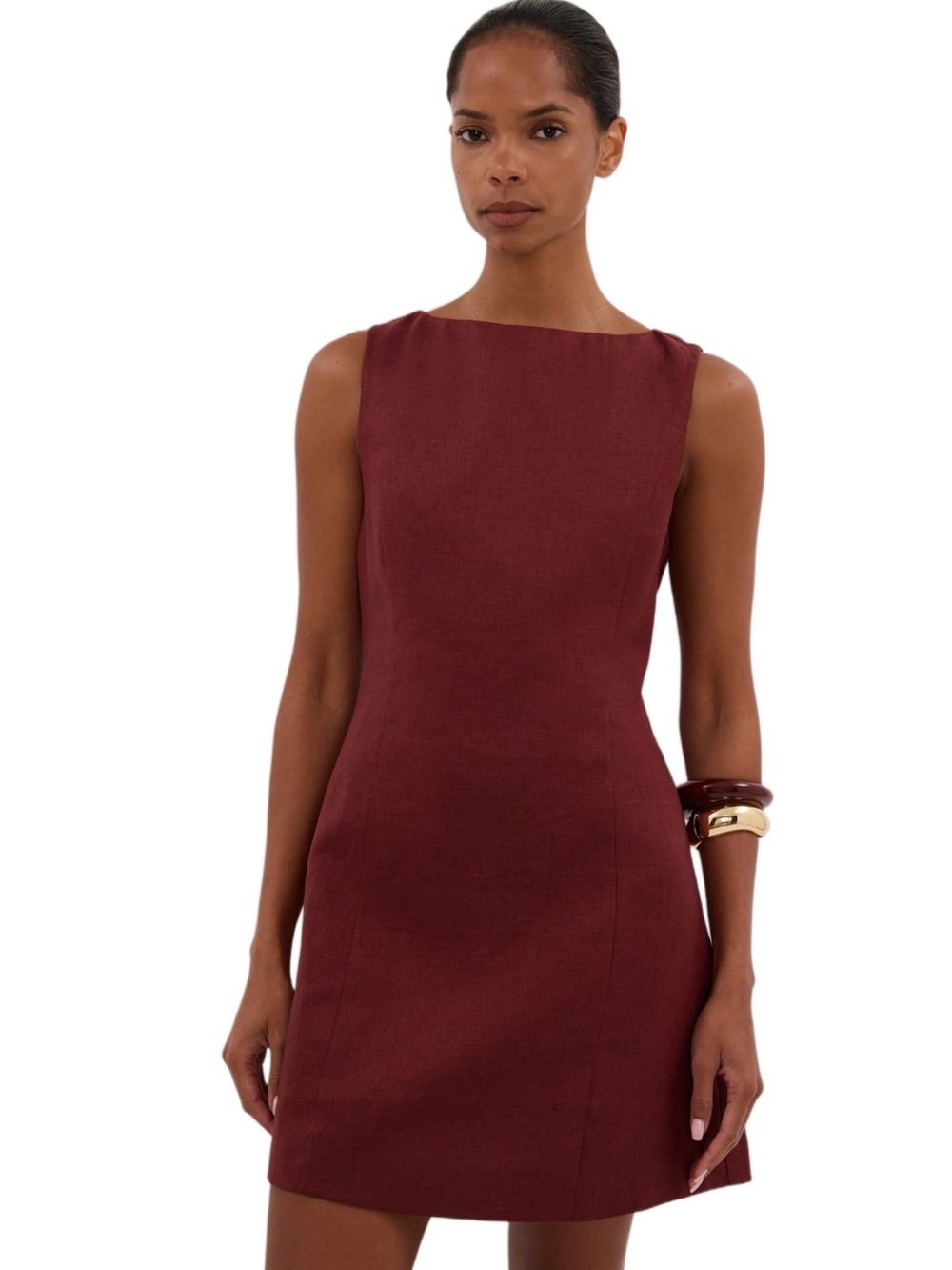NWT Dissh Lacy Sleeveless Mini Dress in Sahara